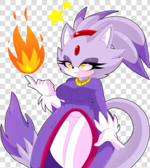 Blazie The Beautiful Kitty   Thicc Blaze The Cat  HD Png Download