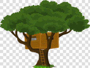 Tree  Treehouse  Head  Meadow   Vektor Pohon  HD Png Download