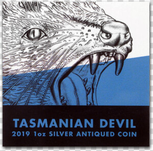 2019 Niue 1 Oz Silver Wildlife Up Close   Tasmanian Devil  HD Png Download