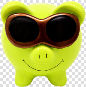 Piggy Bank  Sunglasses  Cool  Figure  Save  Ceramic   Cool Piggy  HD Png Download