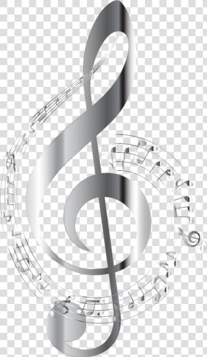 Chrome Musical Notes Typography No Background Clip   Transparent Background Clear Background Music Notes  HD Png Download