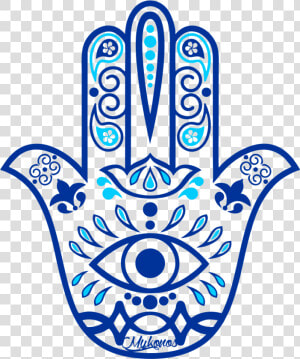 Indian Hand Drawn Hamsa  HD Png Download