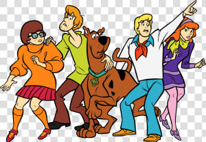 Scooby Doo And Transparent   Scooby Doo Shaggy Velma Daphne Fred  HD Png Download