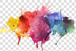 Water Colors Paint Splatter   Paint Splatter Transparent Background  HD Png Download