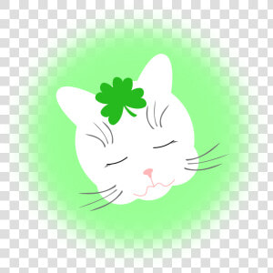 Cat Green White Black Mammal Small To Medium Sized   Cat Yawns  HD Png Download