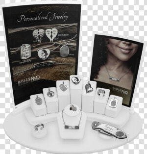 Nmd 11 Piece Personalized Jewelry Display With Free   Illustration  HD Png Download