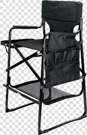 Ver Beauty Black Tall Aluminum Director Chair With   Chair  HD Png Download