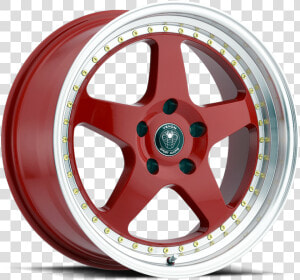 Venom 11 Red With Machined Lip   Venom 11 Wheels  HD Png Download