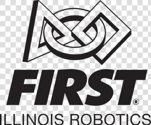 First Illinois Robotics 1c Vertical   First Robotics Logo Black And White  HD Png Download