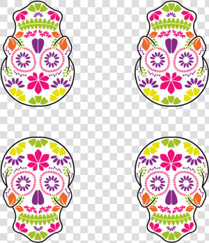 Sugar Skull Mexican Calavera  HD Png Download