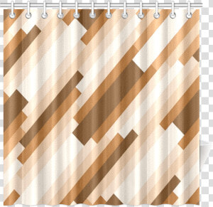 Shades Of Brown Diagonal Stripes Shower Curtain 72   Curtain  HD Png Download