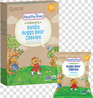 Vanilla Hugga Bear Cookies Image   Healthy Times Organic Honey Graham Bears  HD Png Download