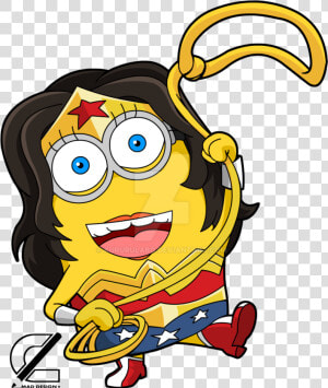 Transparent Wonderwoman Clipart   Wonder Woman Minion Clipart  HD Png Download