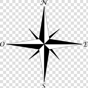 Rose Des Vents Png   Simple Compass Line Drawing  Transparent Png