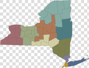 Map Of New York State   Population Center Of New York State  HD Png Download