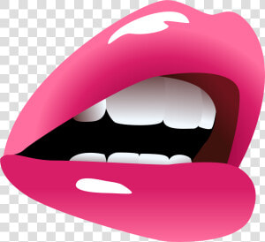 Mouth Pink Png Clipart Image   Side View Open Mouth Drawing  Transparent Png