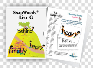 Snapwords® List G Teaching Cards Class Lazyload Lazyload   Paper  HD Png Download