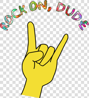 Clip Art Rock On Hands   Png Download   Rock On Clipart  Transparent Png