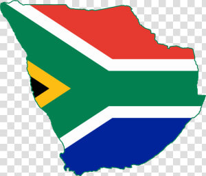 Flag Map Of Greater South Africa   South Africa Flag Map  HD Png Download