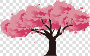 Pink Blossom Cherry National Festival Japan Icon Clipart   Japanese Cherry Tree Clipart  HD Png Download