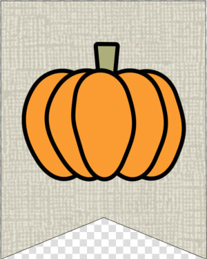 Free Printable Pumpkin Banner Decor   Free Fall Pumpkin Clip Art Printables  HD Png Download