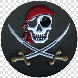 Jolly Roger Pirate Ball Marker  amp  Hat Clip  HD Png Download