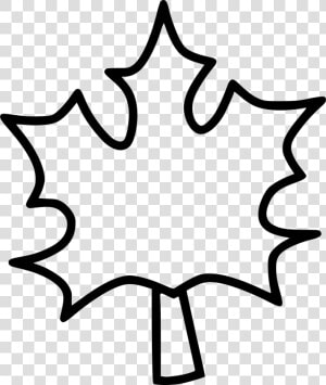 Maple Leaf Leaves Autumn Dry Tree   Line Art  HD Png Download