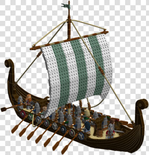 Transparent Boats Medieval   Lego Viking Ship 3d Model  HD Png Download