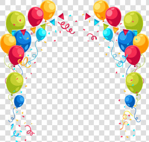  birthday  birthdayframe  balloonsframe  frame  balloon   Birthday Balloon Border Png  Transparent Png