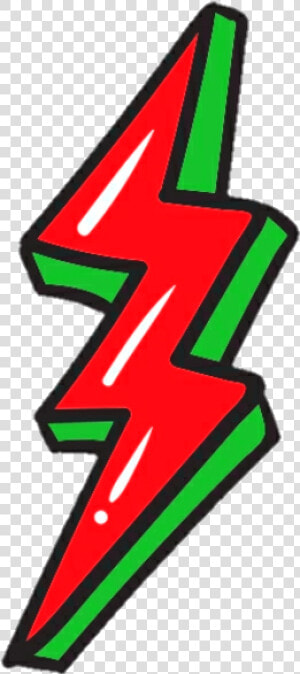  raio  ⚡  lightning  red  green  vermelho  verde   Raio Png Verde  Transparent Png