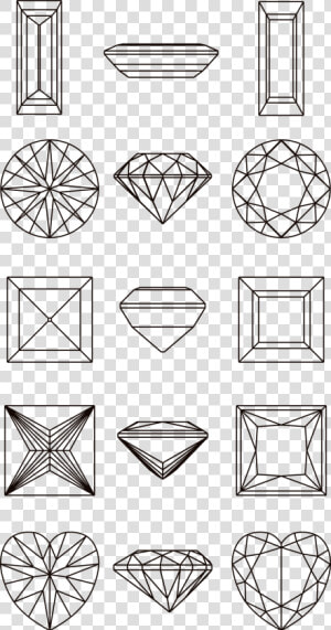 Line Diamond Drawing Illustration Free Transparent   Diamond Illustration  HD Png Download