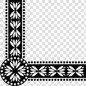 Black And White Corner Clipart   Corner Borders Clipart Black And White  HD Png Download