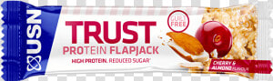 Trust Protein Flapjack 70g Bar Cherry  amp  Almond Flavour   Usn Trust Protein Flapjack  HD Png Download