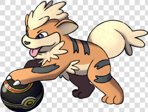 Drawthread Growlithe Luxury Ba   Cartoon  HD Png Download