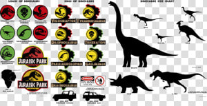 Transparent Brachiosaurus Png   Jurassic Park Dinosaur Logos  Png Download