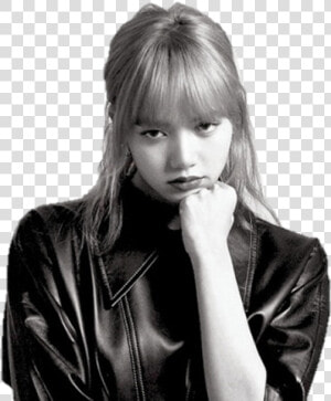 Edit  Kpop  And Lisa Image   Lisa Black And White Blackpink  HD Png Download