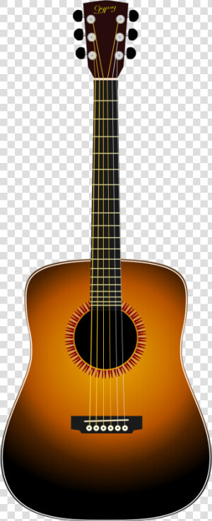 Transparent Guitar Drawing Png   Acoustic Guitar Brown Guitar Png  Png Download