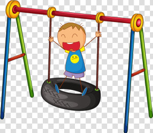 Car Tire Swing Clip Art   Clipart Swing  HD Png Download