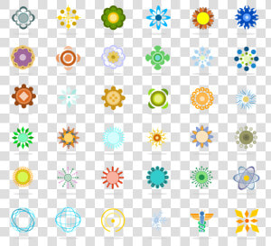 Symbols Shapes Elements Basic Png Image   Flower Symbol Vector  Transparent Png