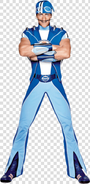 Lazytown Sportacus Arms Crossed   Sportacus Lazy Town Characters  HD Png Download