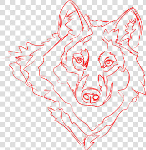 Traced A Wolf Pic For Lineart  HD Png Download