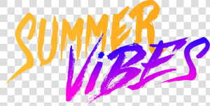 Summer Vibes Text Png  Transparent Png