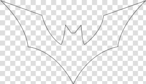 Batman Clipart Sketches   Batman Beyond Logo Outline  HD Png Download