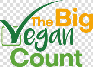 The Big Vegan Count Logo   Graphic Design  HD Png Download