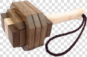 Thor S Hammer   Thors Hammer Wood Puzzle  HD Png Download