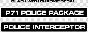 Police Interceptor Decals Logo Black And White   Police Interceptor Logo Png  Transparent Png