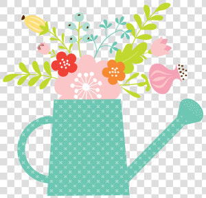 Watering Can Print  amp  Cut File   Echo Park Hello Spring  HD Png Download