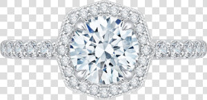 Engagement Rings Octagon Halo  HD Png Download