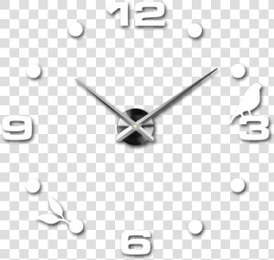 Adhesive Wall Clock  Luxury Wall Clock  Plastic Clock   Wall Clock  HD Png Download