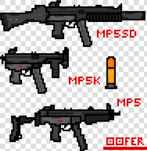 Transparent Mp5 Png   Firearm  Png Download